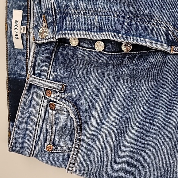 Redone 90s high rise ankle crop distressed jeans - Picture 13 of 15